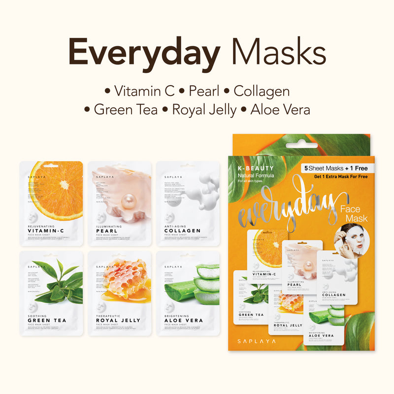 Everyday 6pc Mask Pack – Saplaya Skincare