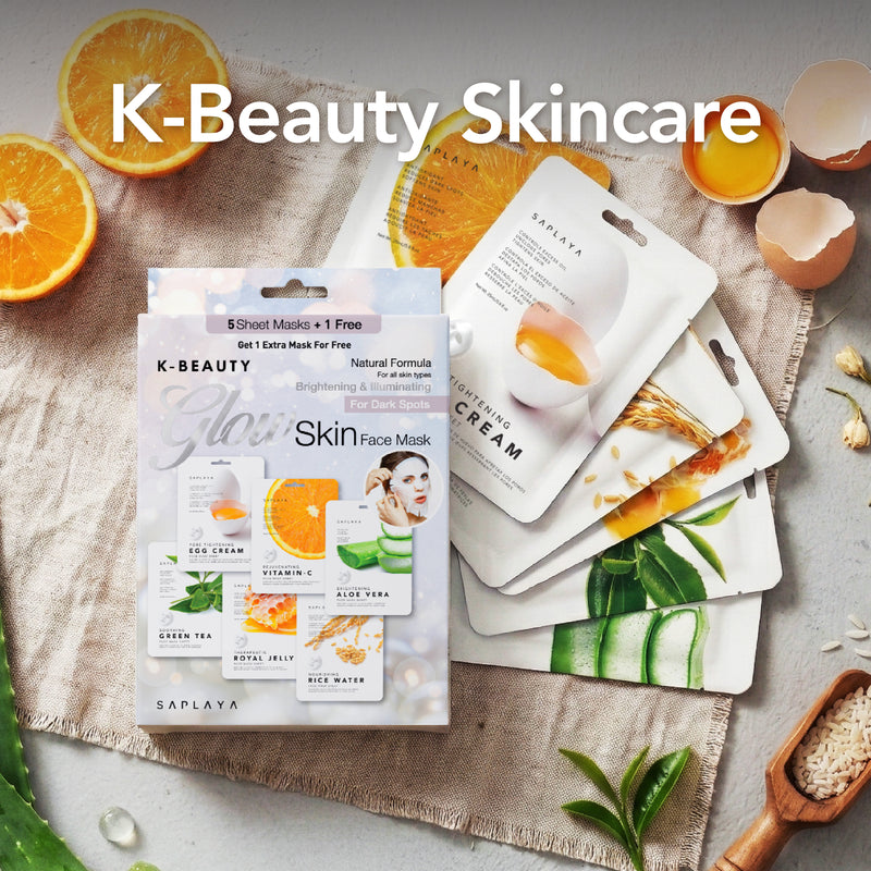 Glow Skin 6pc Mask Pack – Saplaya Skincare