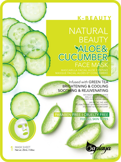 Natural Beauty Aloe & Cucumber Face Mask Sheet