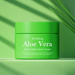 Day & Night Aloe Vera Facial Cream Moisturizing For Face Neck and Chest Cream Hydrating Deep Moisturizer Made in South Korea