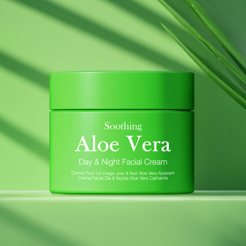 Day & Night Aloe Vera Facial Cream Moisturizing For Face Neck and Chest Cream Hydrating Deep Moisturizer Made in South Korea