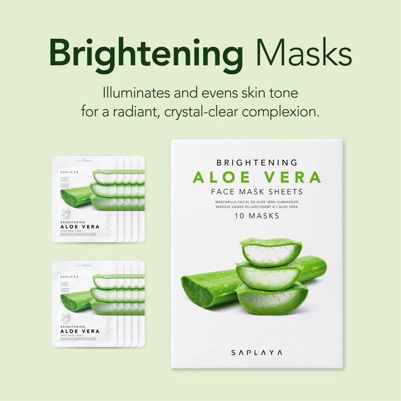 Saplaya - K-Beauty 10-pack Face Mask Sheets | Aloe Vera  Saplaya Skincare