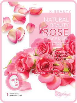 Natural Beauty Rose Face Mask Sheet