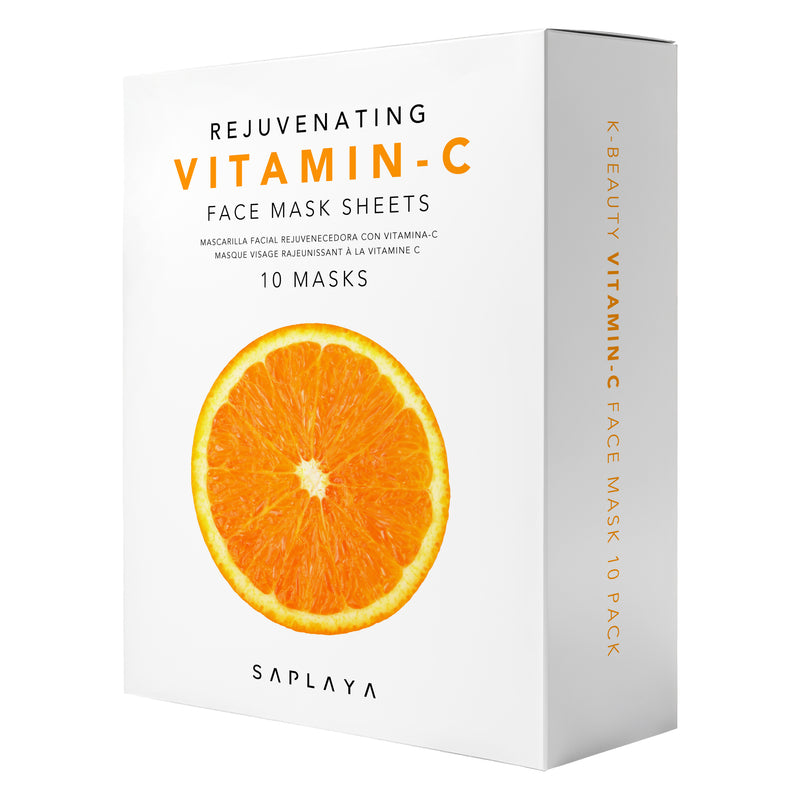 Saplaya - K-Beauty 10-pack Face Mask Sheets | Vitamin-C