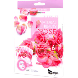 Saplaya - K-Beauty 6-pack Face Mask Sheets | Rose