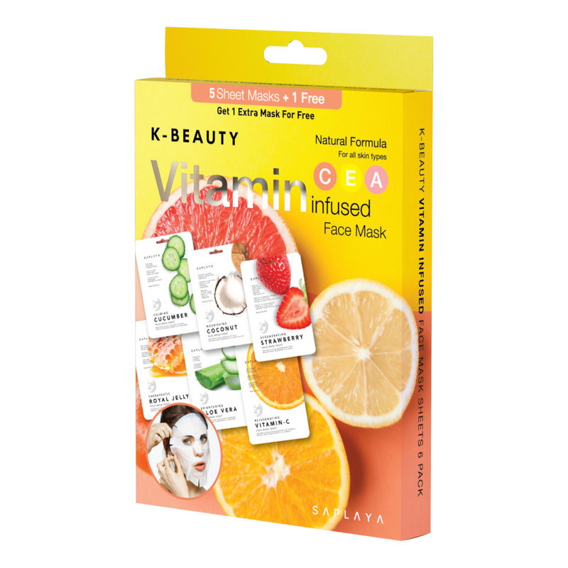 Vitamin Infused 6pc Mask Pack
