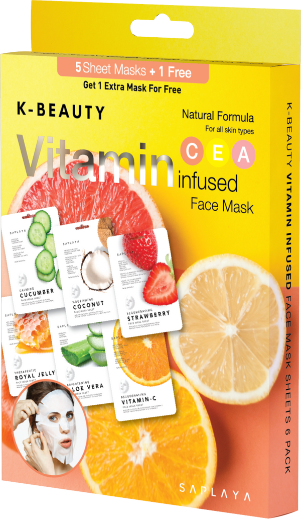 Vitamin Infused 6pc Mask Pack