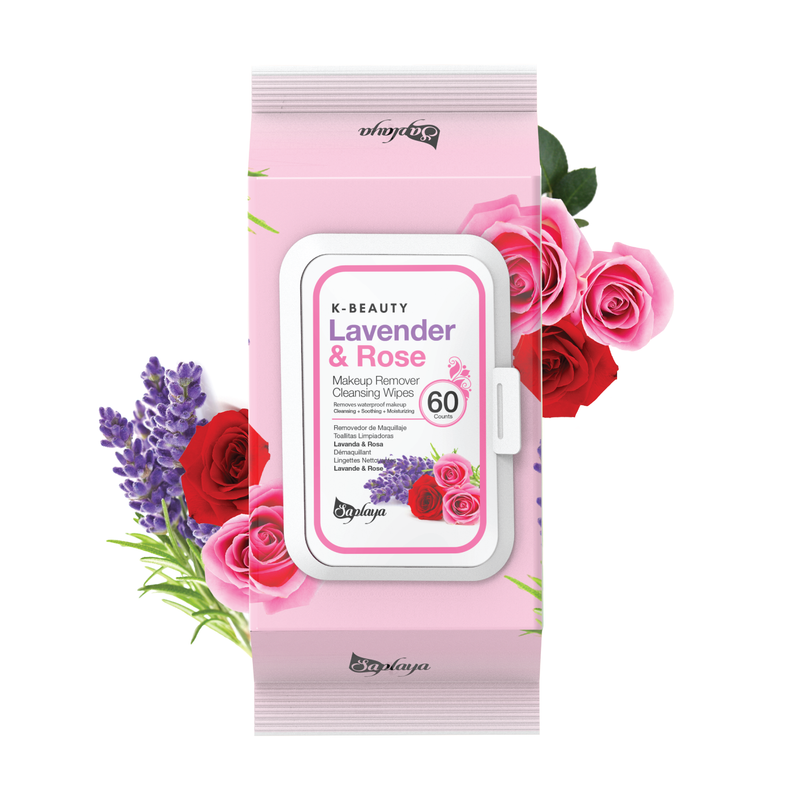Makeup Remover Cleansing Wipes (60 count) | Lavender & Rose