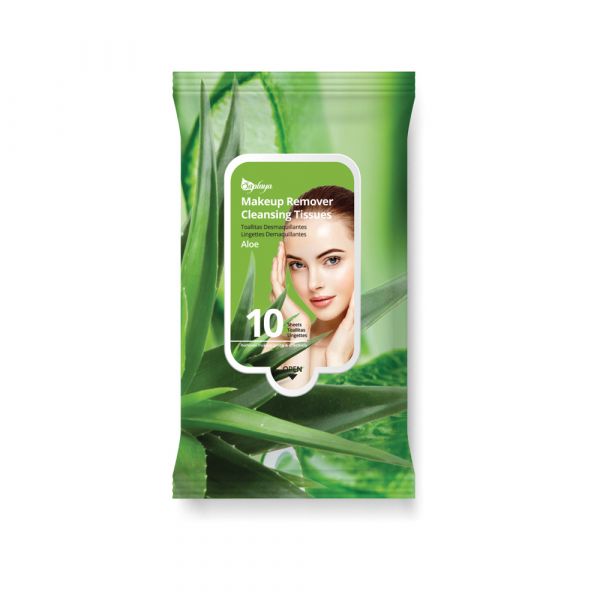 Aloe Makeup Remover Cleansing Tissues (10 Sheets)